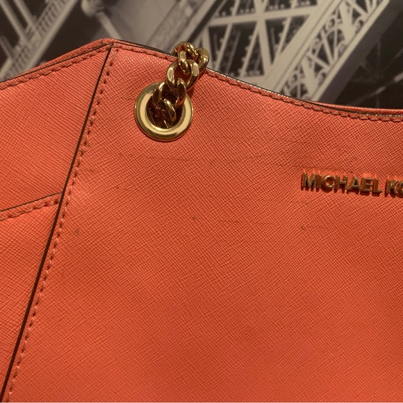 Michael Kors Jet Set shoulder pink bag purse - Picture 3 of 6